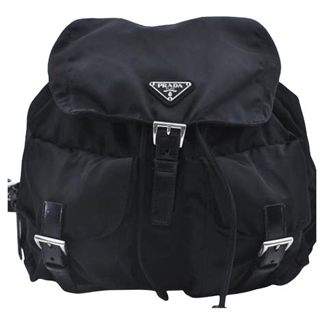 sac prada tessuto|prada leather backpack.